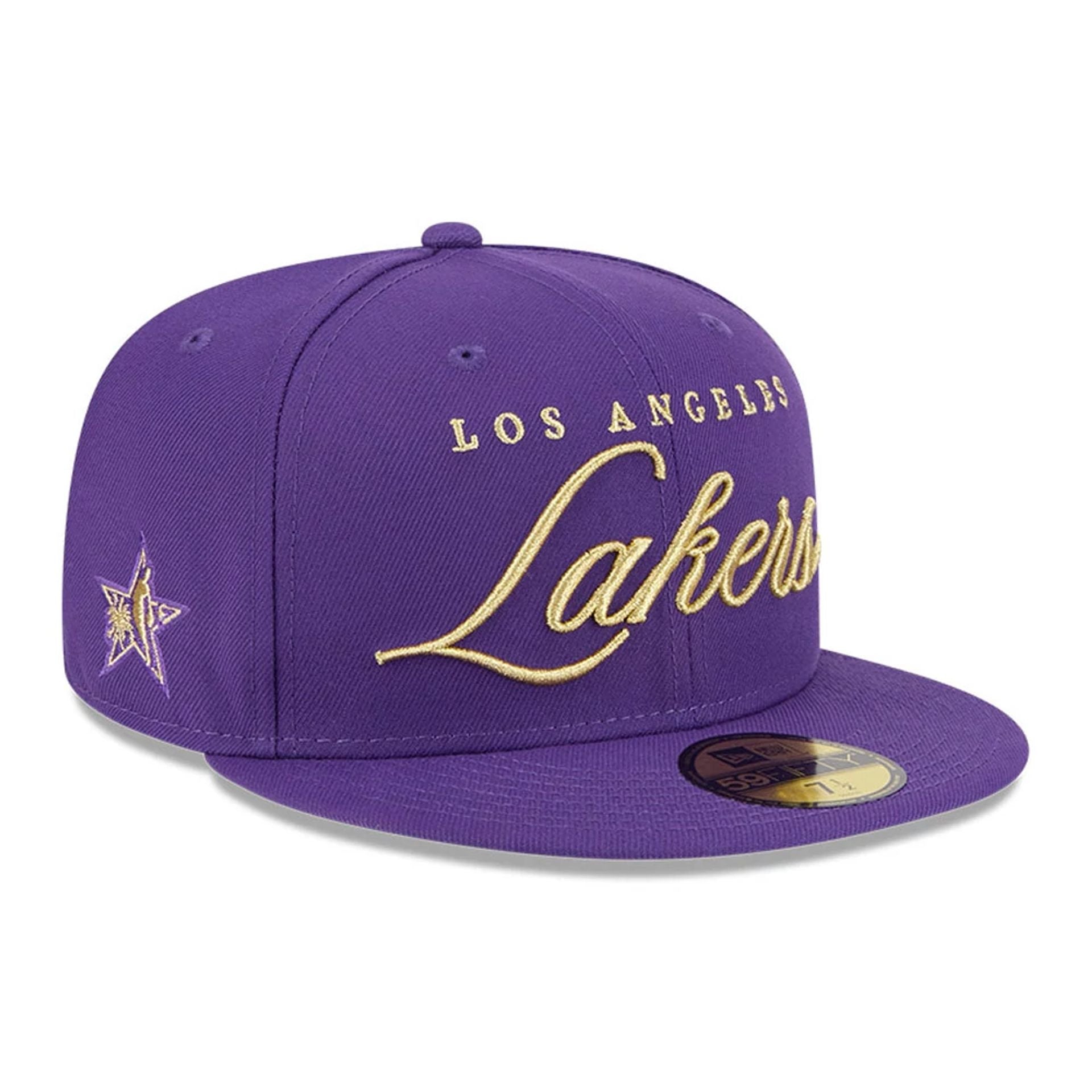 Pictured is this NBA All Star Game 2026 LA Lakers 59FIFTY Fitted cap in purple. 1