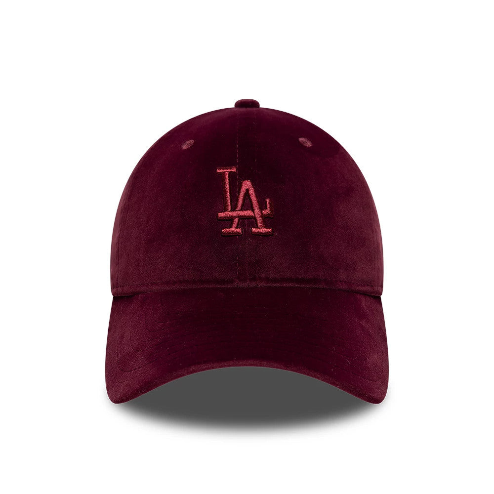 This is a LA Dodgers MLB Velour Dark Purple 9TWENTY Bow Back Adjustable Cap 3