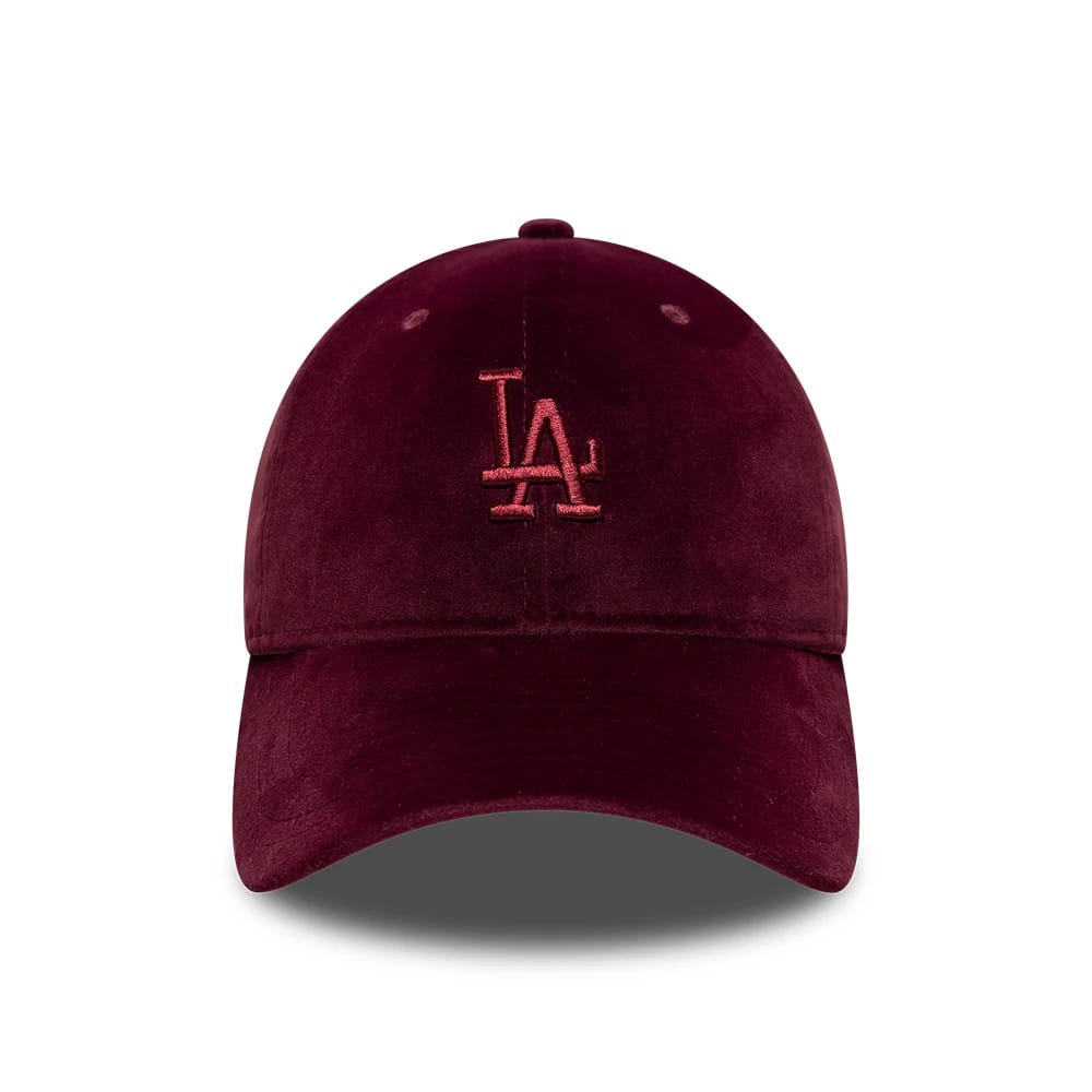 This is a LA Dodgers MLB Velour Dark Purple 9TWENTY Bow Back Adjustable Cap 3