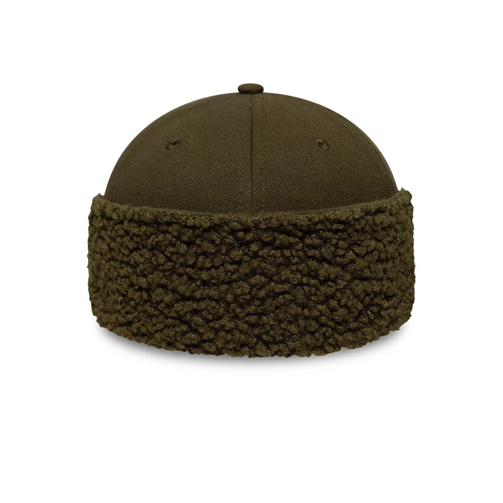 Pictured in this New Era Green 39THIRTY Downflap Stretch Fit Cap 2