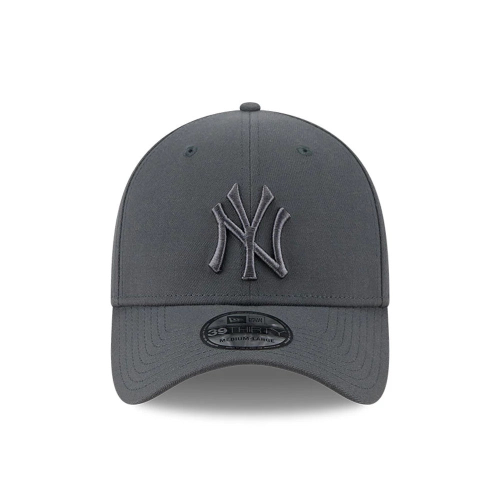 Pictured is this MLB Steel New York Yankees 39THIRTY Stretch Fit cap in charcoal. 2