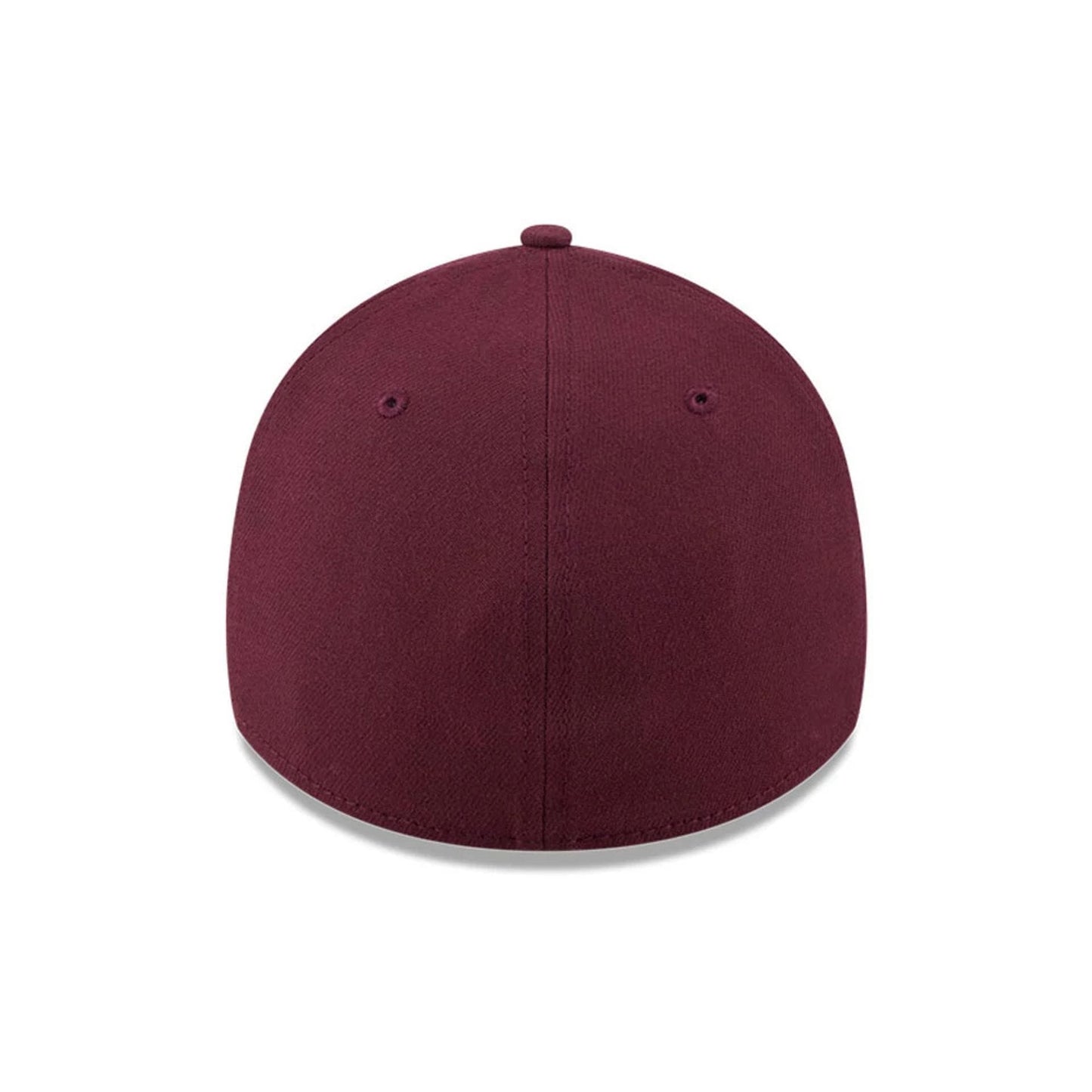 Pictured is this MLB Frosted Rust New York Yankees 39THIRTY Stretch Fit cap in dark red. 7