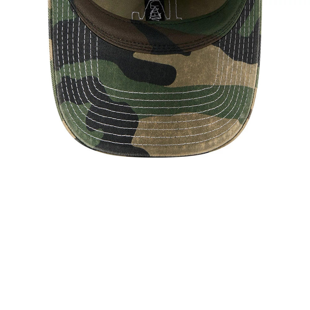 Pictured is this MLB Washed Camo LA Dodgers 9TWENTY cap in open green. 7