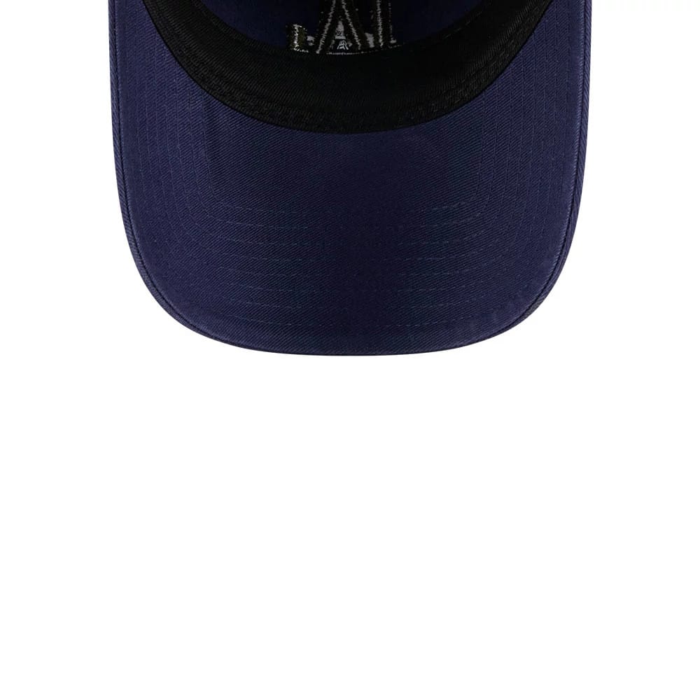 Pictured is this MLB Rifle Green LA Dodgers 9TWENTY cap in navy. 7