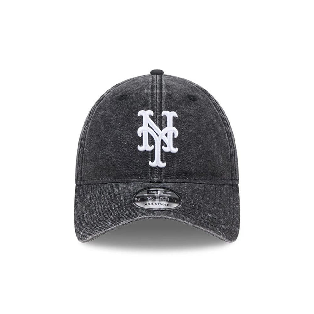 Pictured is this MLB Overwash New York Mets 9TWENTY cap in black. 2