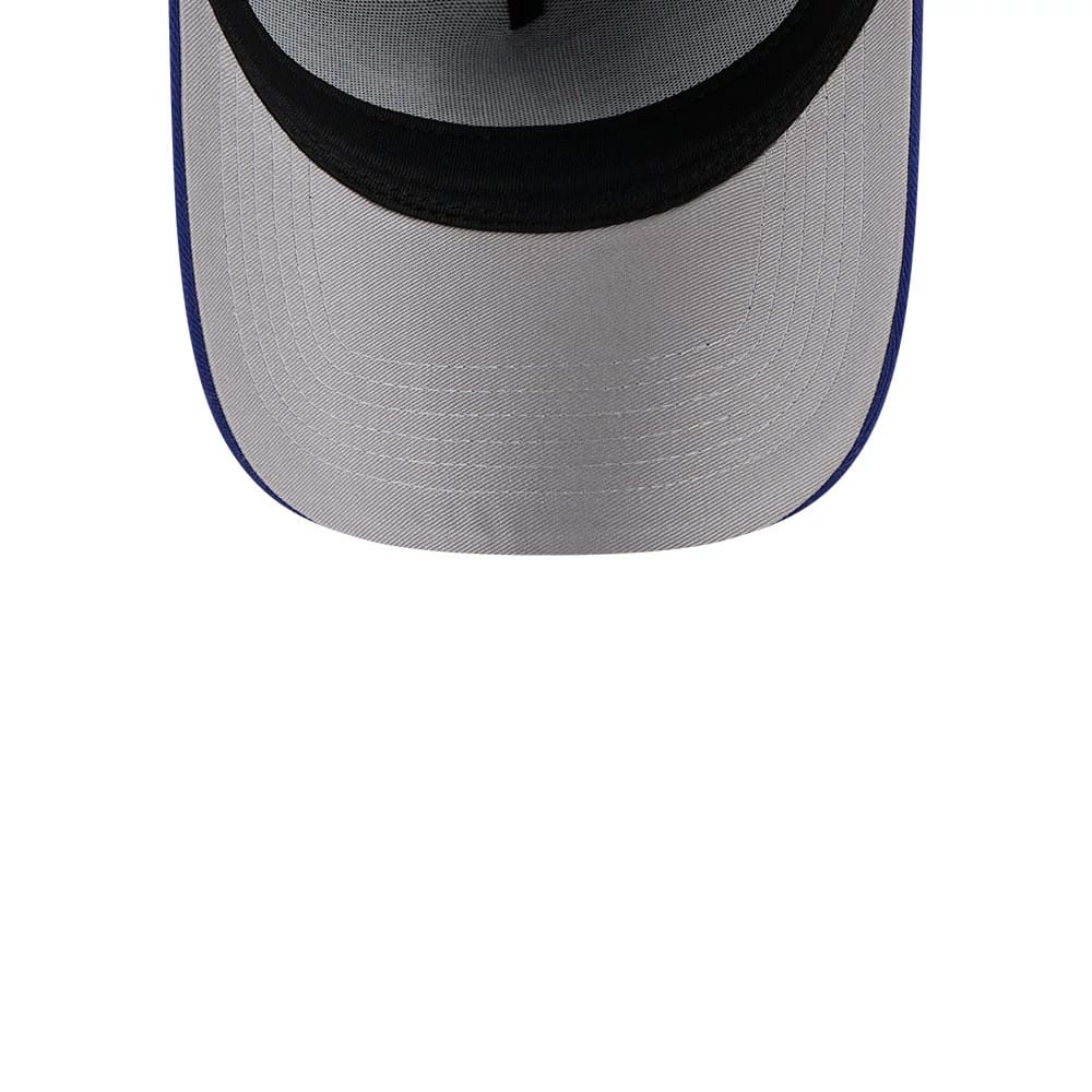 Pictured is this MLB Barb Visor LA Dodgers 9FORTY A-Frame cap in Dark blue. 2