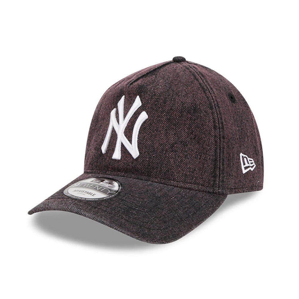 Pictured is this MLB Overwash New York Yankees 9TWENTY A-Frame cap in Charcoal. 1