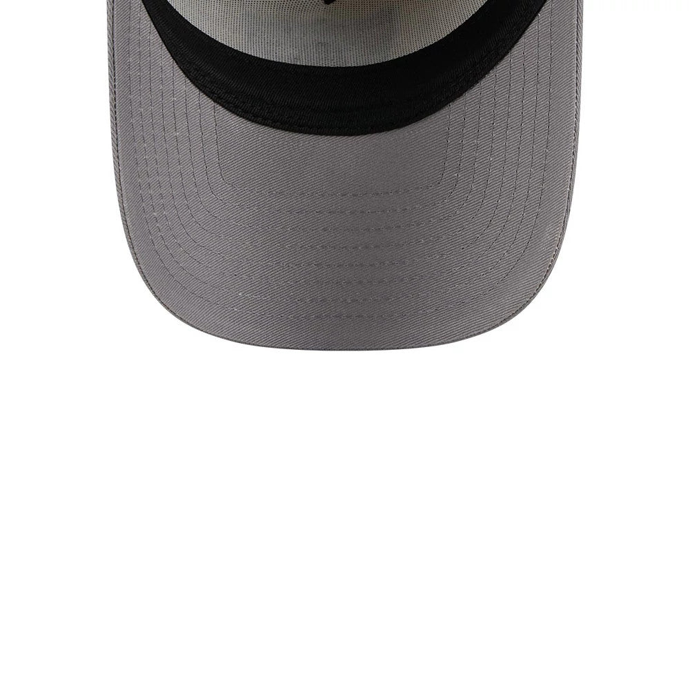 Pictured is this NFL Stone Storm Las Vegas Raiders 9FORTY A-Frame cap in light beige. 7