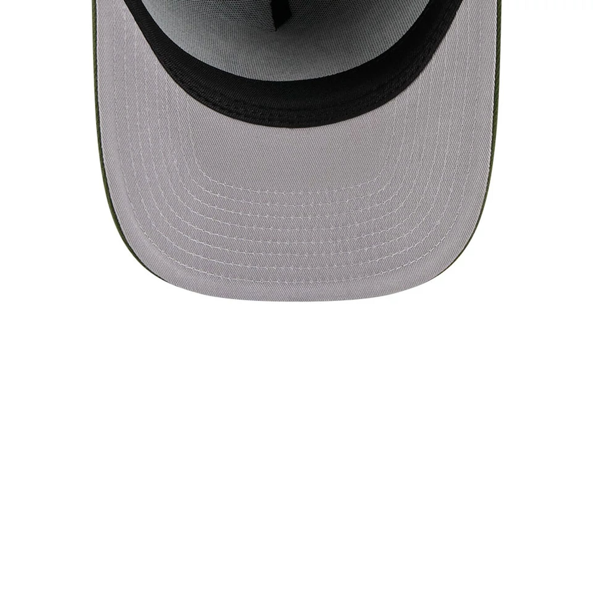 Pictured is this NHL Rifle Green Anaheim Ducks 9FIFTY A-Frame Snapback cap in dark green. 2