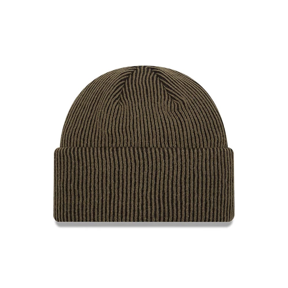 Pictured is this MLB Rib New York Yankees Cuff Knit Beanie hat in Dark Green. 2