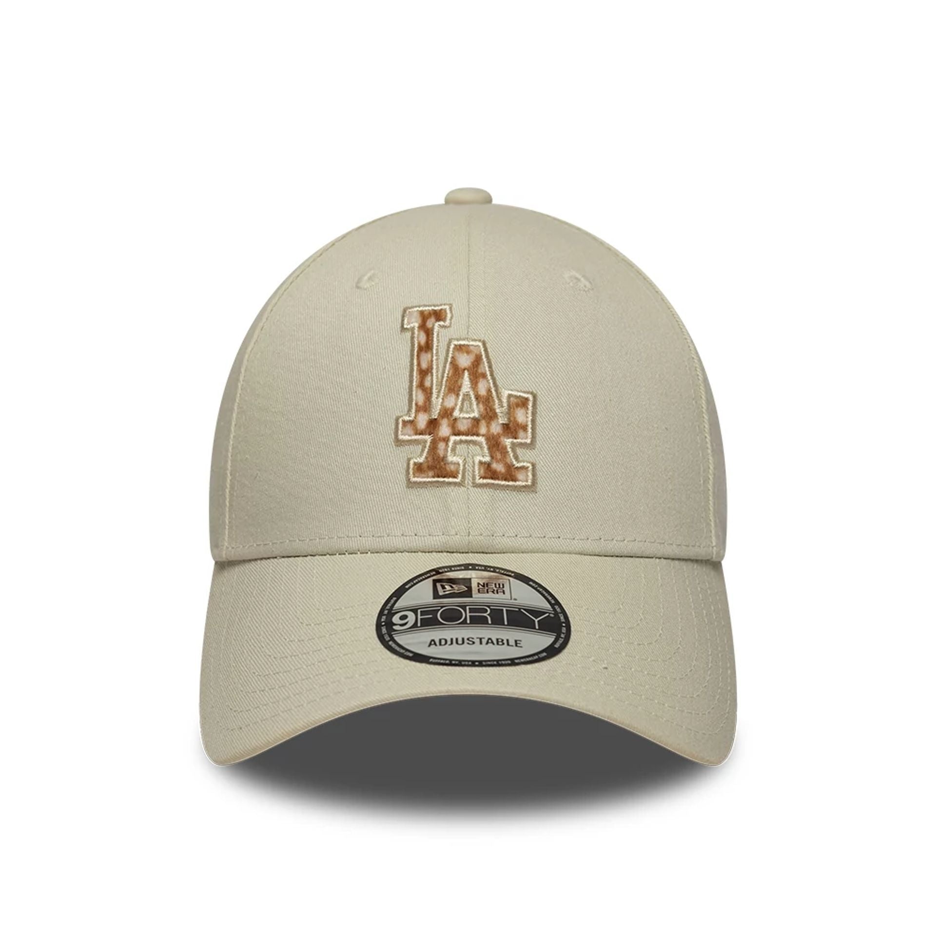 This is a LA Dodgers Animal Print Cream 9FORTY Adjustable Cap 2