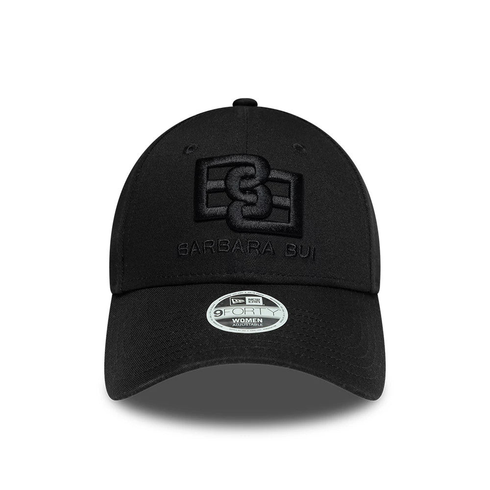Pictured is this Womens New Era X Barbara Bui Core 9FORTY cap in black. 2