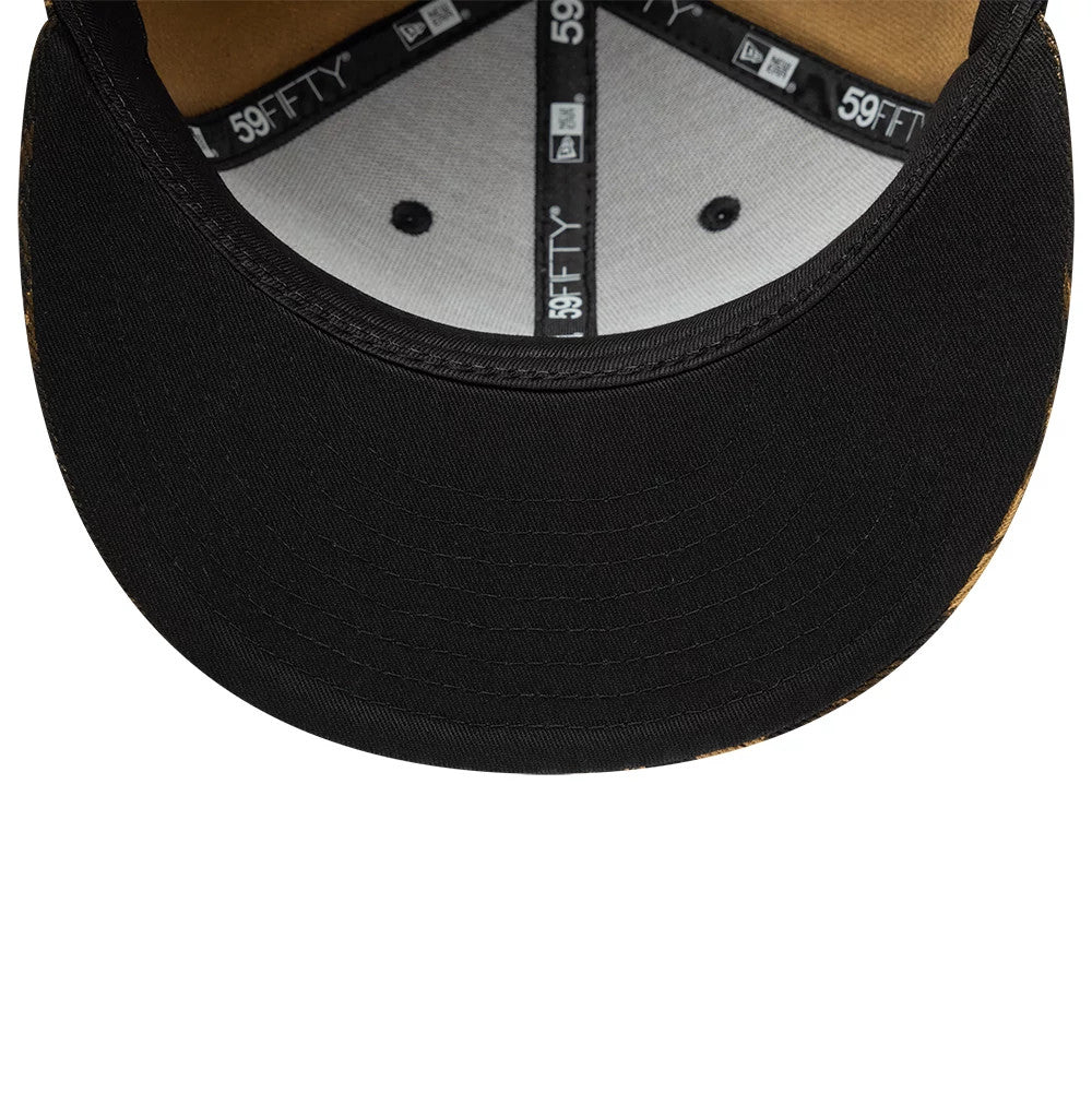 Pictured is this New Era Leopard 59FIFTY Fitted cap in black. 2