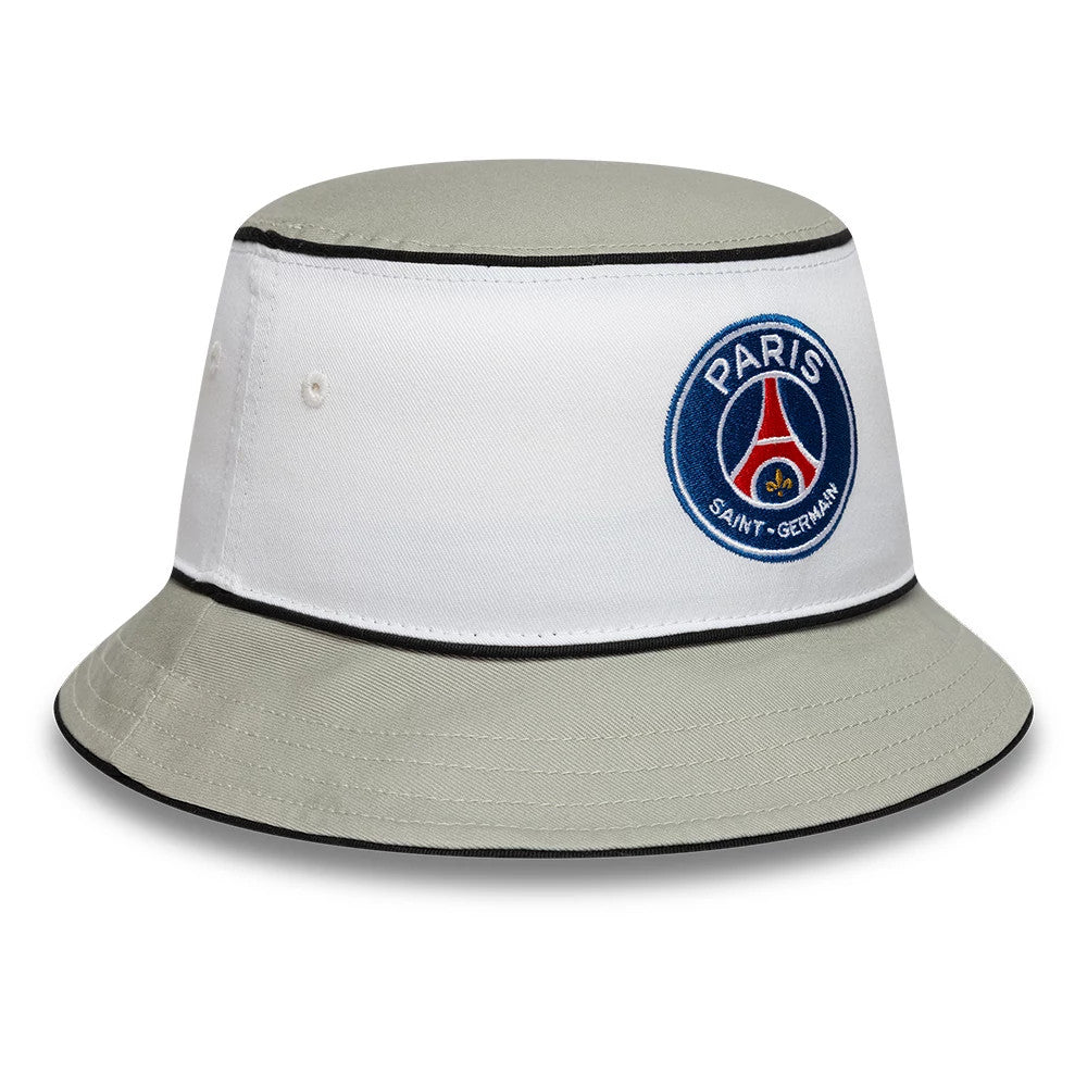 Pictured is this Retro Paris Saint-Germain Bucket hat in grey. 3