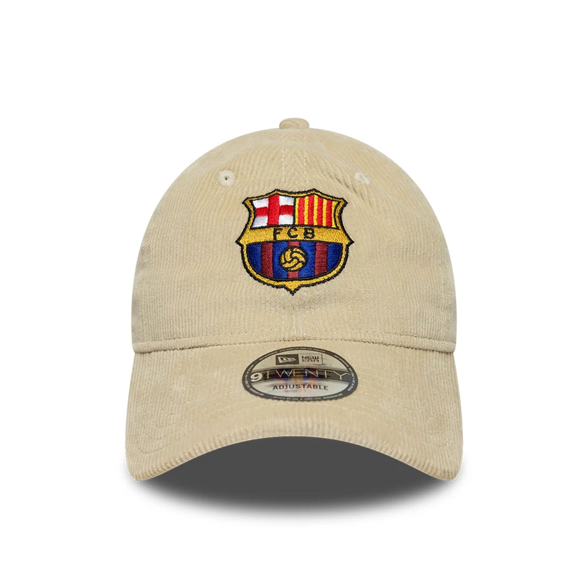 This is a FC Barcelona Cord Light Beige 9TWENTY Adjustable Cap 2
