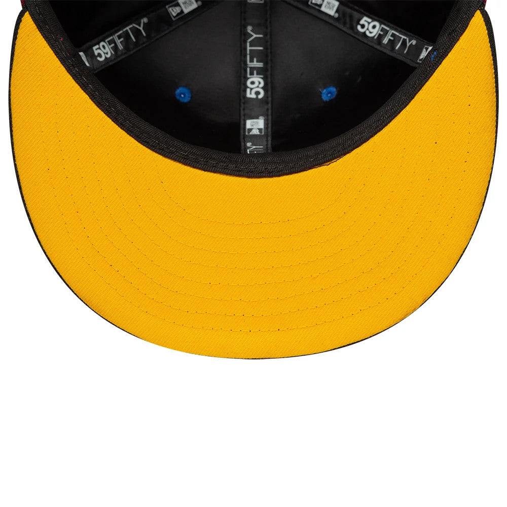 This is a FC Barcelona Mes Que Un Dark Red 59FIFTY Fitted Cap 2