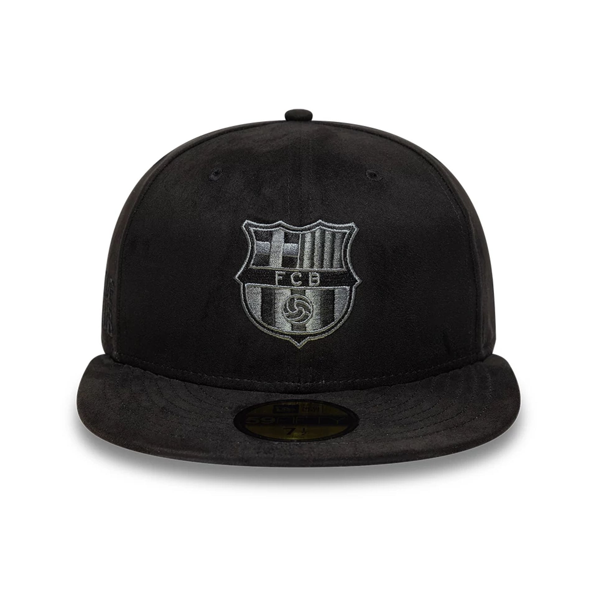 This is a FC Barcelona Mes Que Un Black 59FIFTY Fitted Cap 2