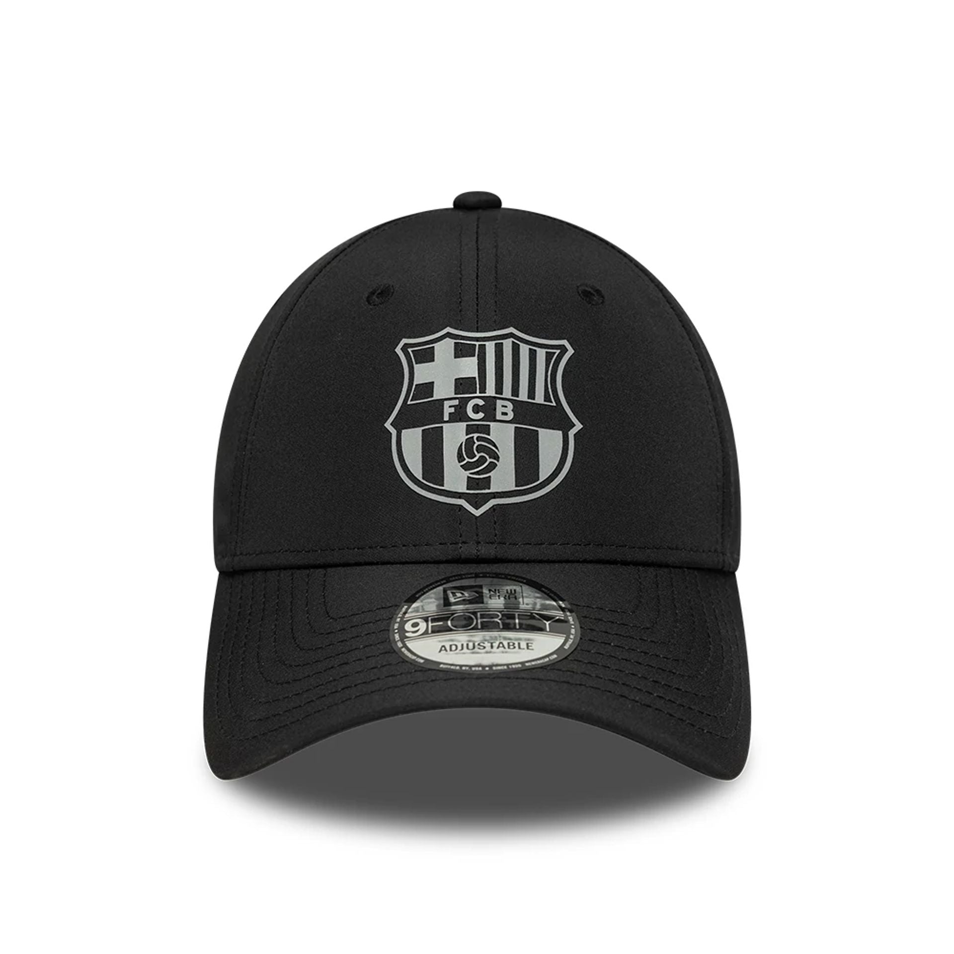 This is a FC Barcelona Reflective Black 9FORTY Adjustable Cap 2