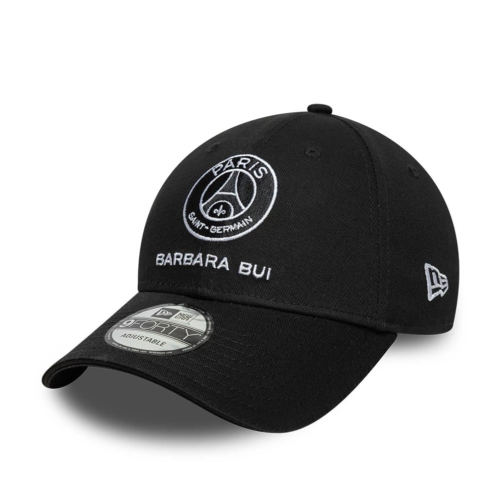This is a Barbara Bui x Paris Saint-Germain Black 9FORTY Adjustable Cap 1