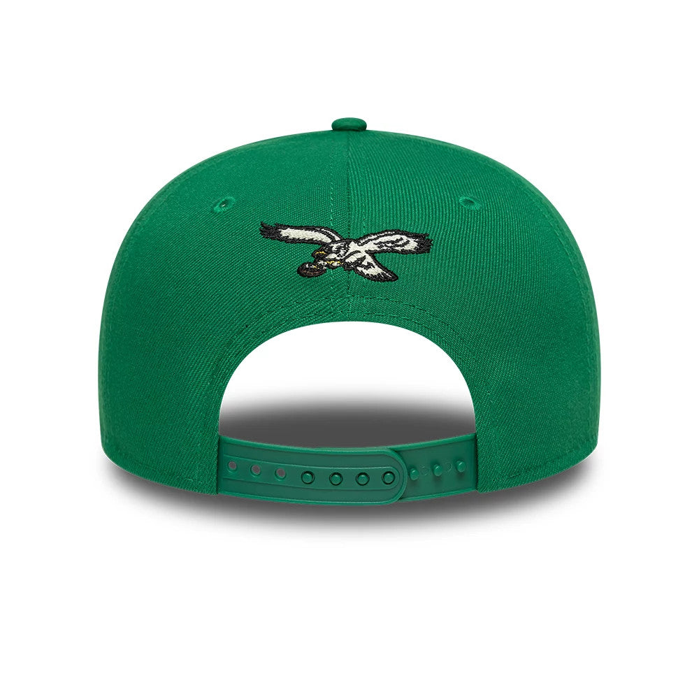 This is a Philadelphia Eagles Fear Of God x NFL Green Retro Crown 9FIFTY Adjustable Cap 3