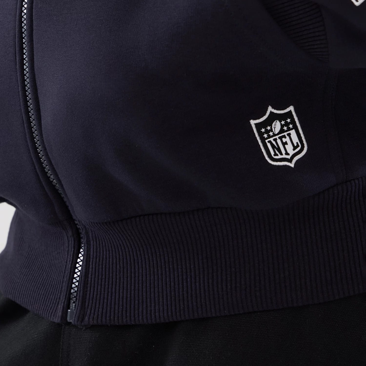 The Male model is wearing LA Rams NFL International Series Games 2025 Navy Premium Pullover Hoodie 4