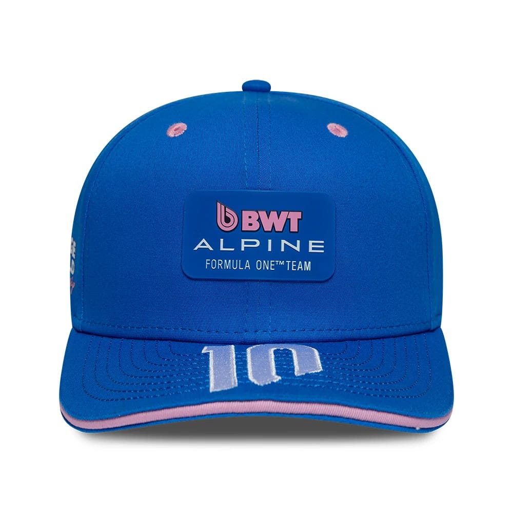 Pictured is this Pierre Gasly Alpine Racing 9SEVENTY Stretch Snap Adjustable cap in blue. 2