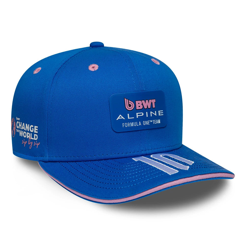 Pictured is this Pierre Gasly Alpine Racing 9SEVENTY Stretch Snap Adjustable cap in blue. 1