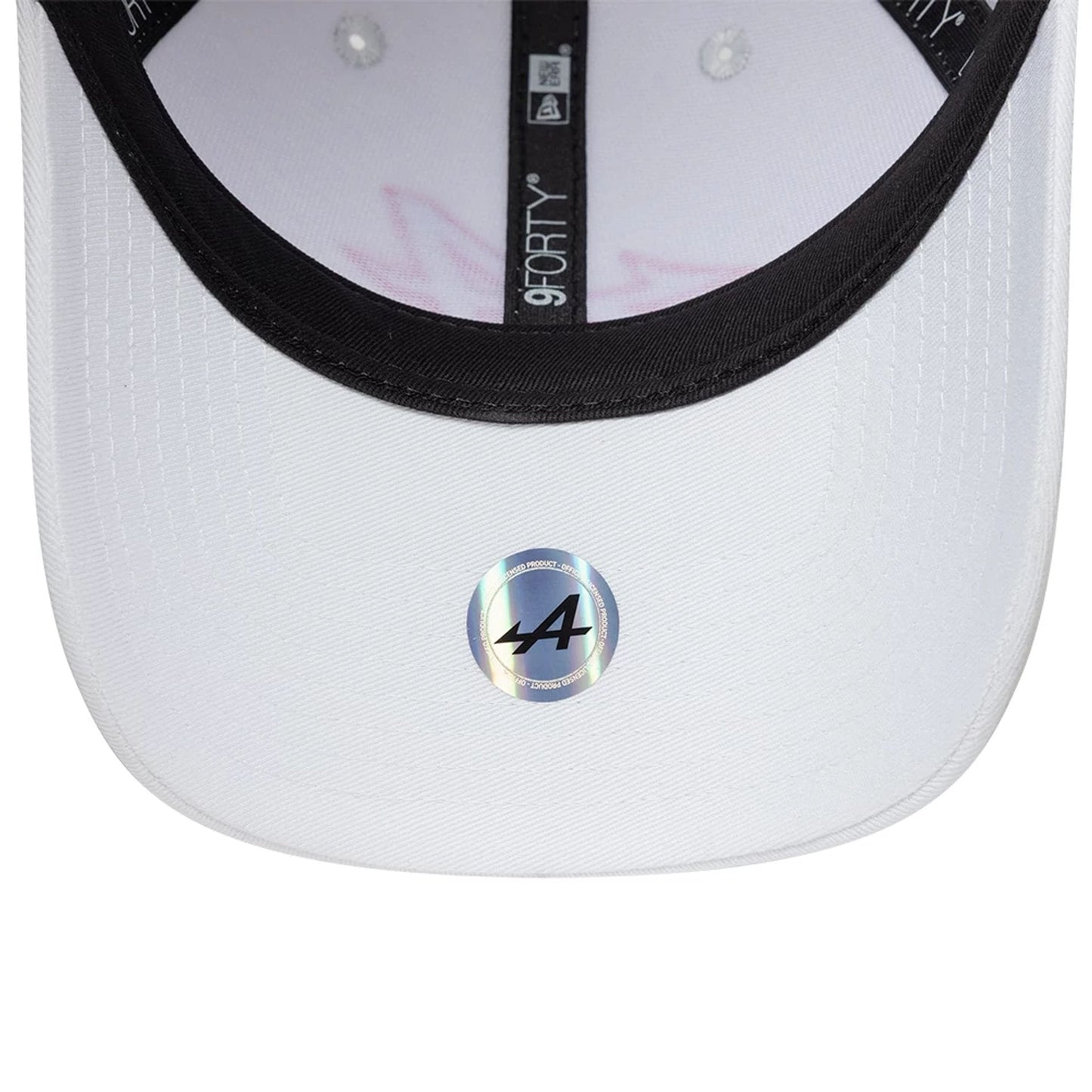 Pictured is this Essential Alpine Racing 9FORTY Adjustable cap in white. 7