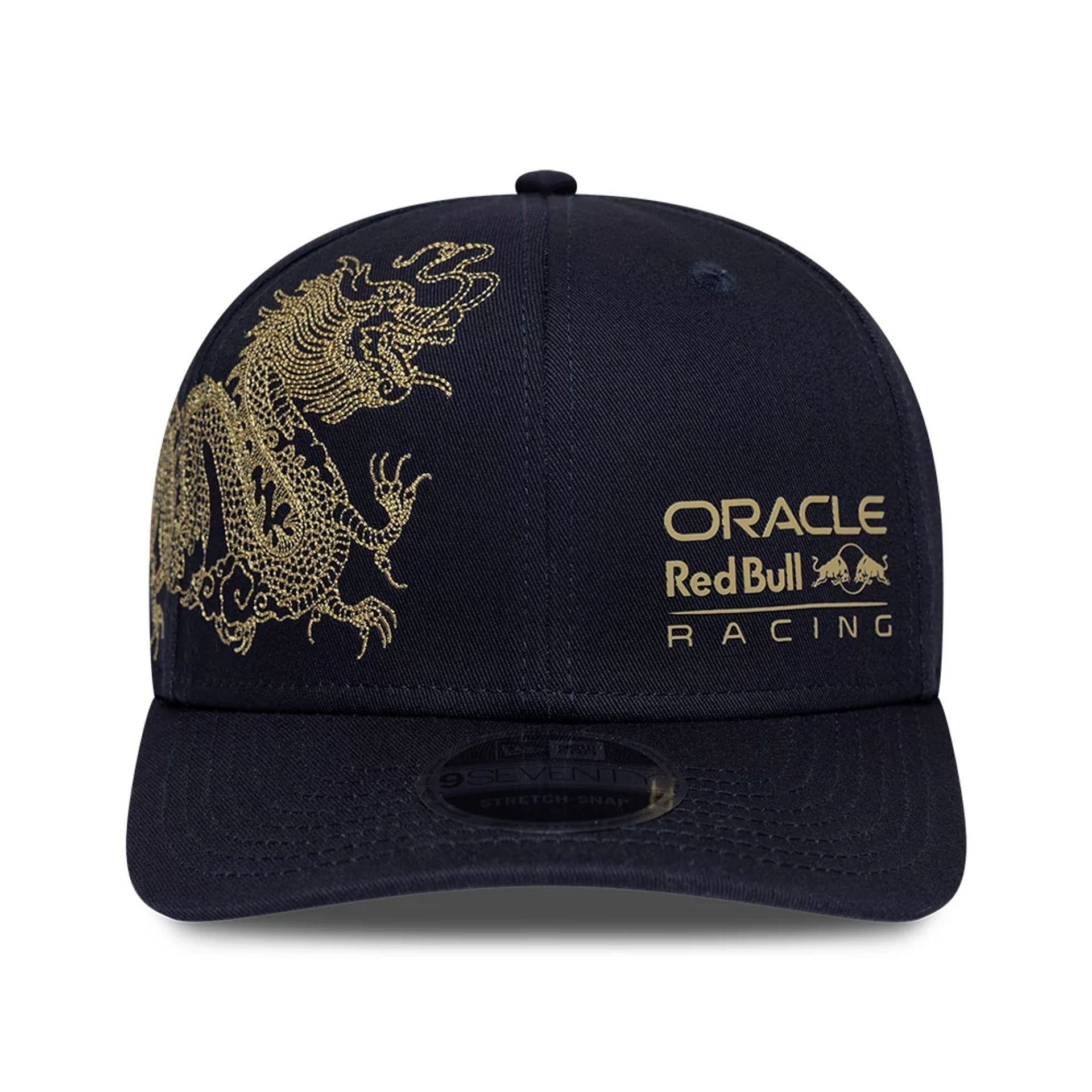 Pictured is this China Race Special Red Bull Racing 9SEVENTY Stretch Snap cap in Navy. 2