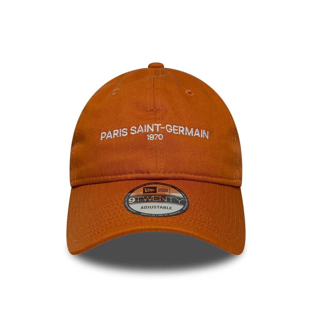 Pictured is this Paris Saint Germain 9TWENTY cap in brown. 2