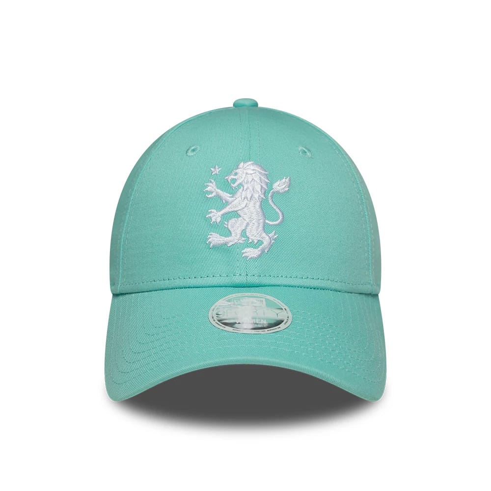 Pictured is this Womens Aston Villa FC 9FORTY cap in turquoise. 2