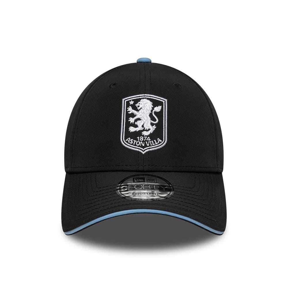 Pictured is this Away Kit Aston Villa FC 9FORTY cap in black. 2