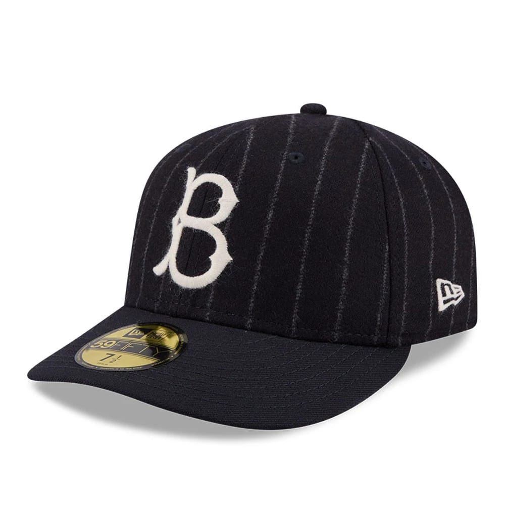 Pictured is this MLB X Moon Brooklyn Dodgers 59FIFTY Fitted cap in Navy. 4