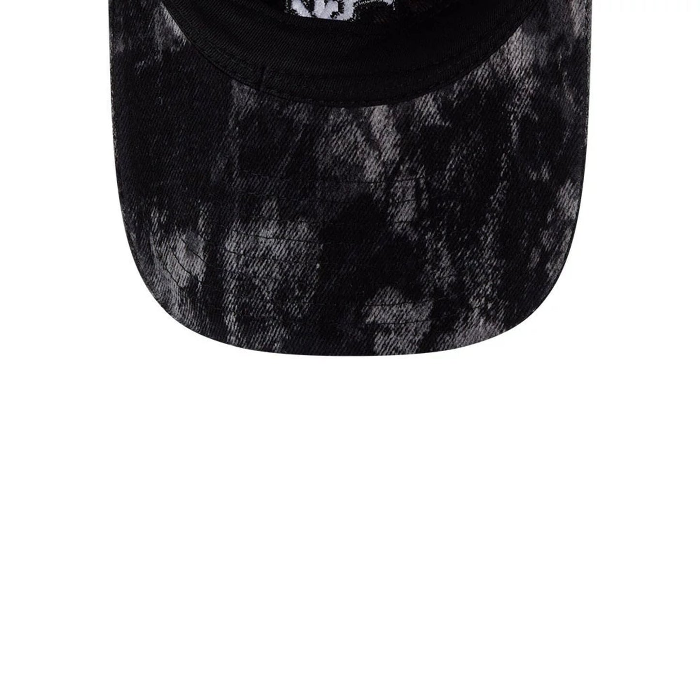 Pictured is this MLB Bleached Denim Chicago White Sox 9TWENTY A-Frame cap in black. 7
