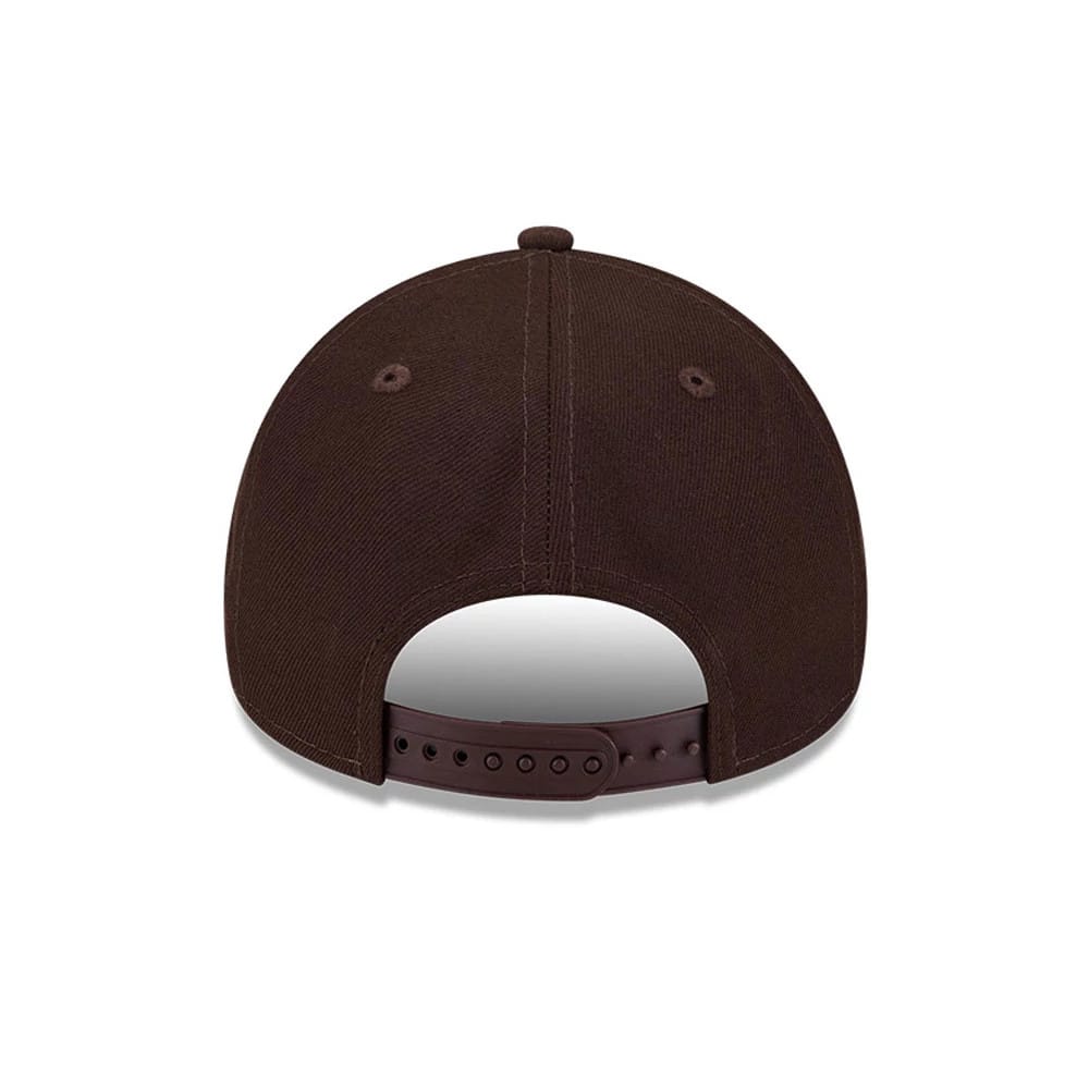 Pictured is this Netflix Squid Game Shapes 9FORTY A-Frame cap in dark brown. 7