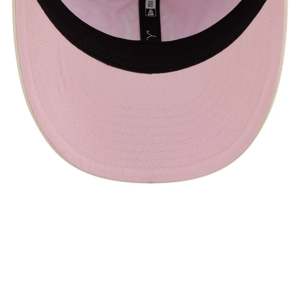 Pictured is this MLB Washed Tie Dye New York Yankees 9FIFTY Snapback cap in pastel pink. 7