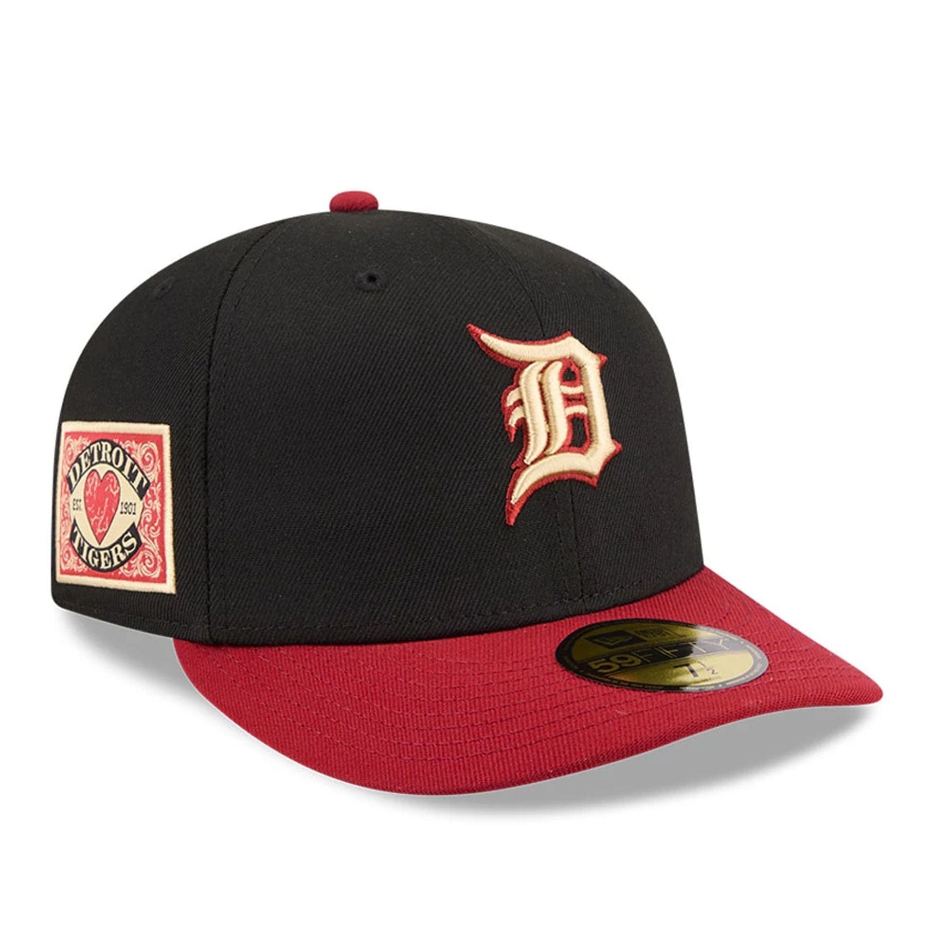 Pictured is this MLB Team Cards Detroit Tigers 59FIFTY Fitted cap in black. 1