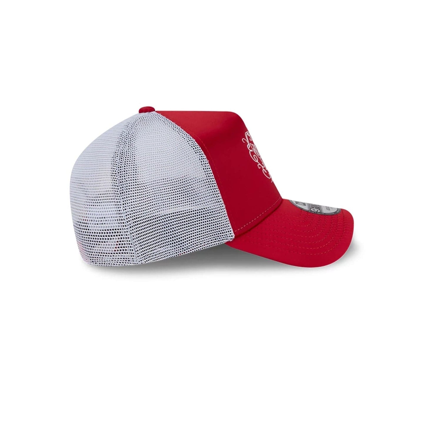 Pictured is this Tom & Jerry Love Cherie 9FORTY A-Frame Trucker cap in red. 7