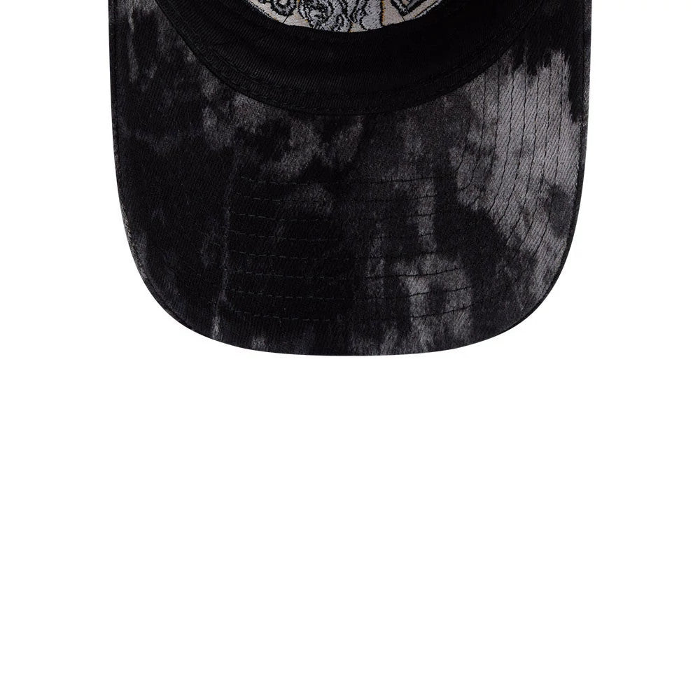 Pictured is this NHL Bleached Denim Boston Bruins 9TWENTY A-Frame cap in black. 7