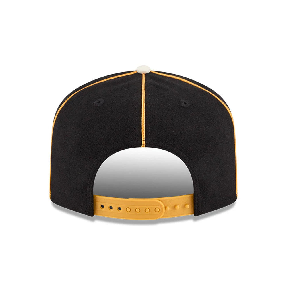 Pictured is this NHL Felt Logo Boston Bruins 19TWENTY cap in black. 7