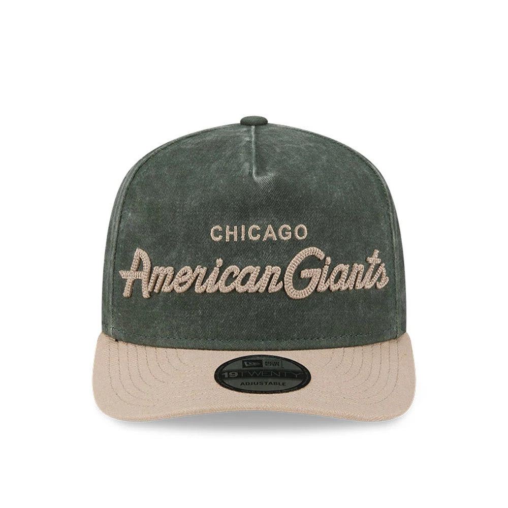 Pictured is this MLB Negro League Chicago American Giants 19TWENTY cap in dark green. 2