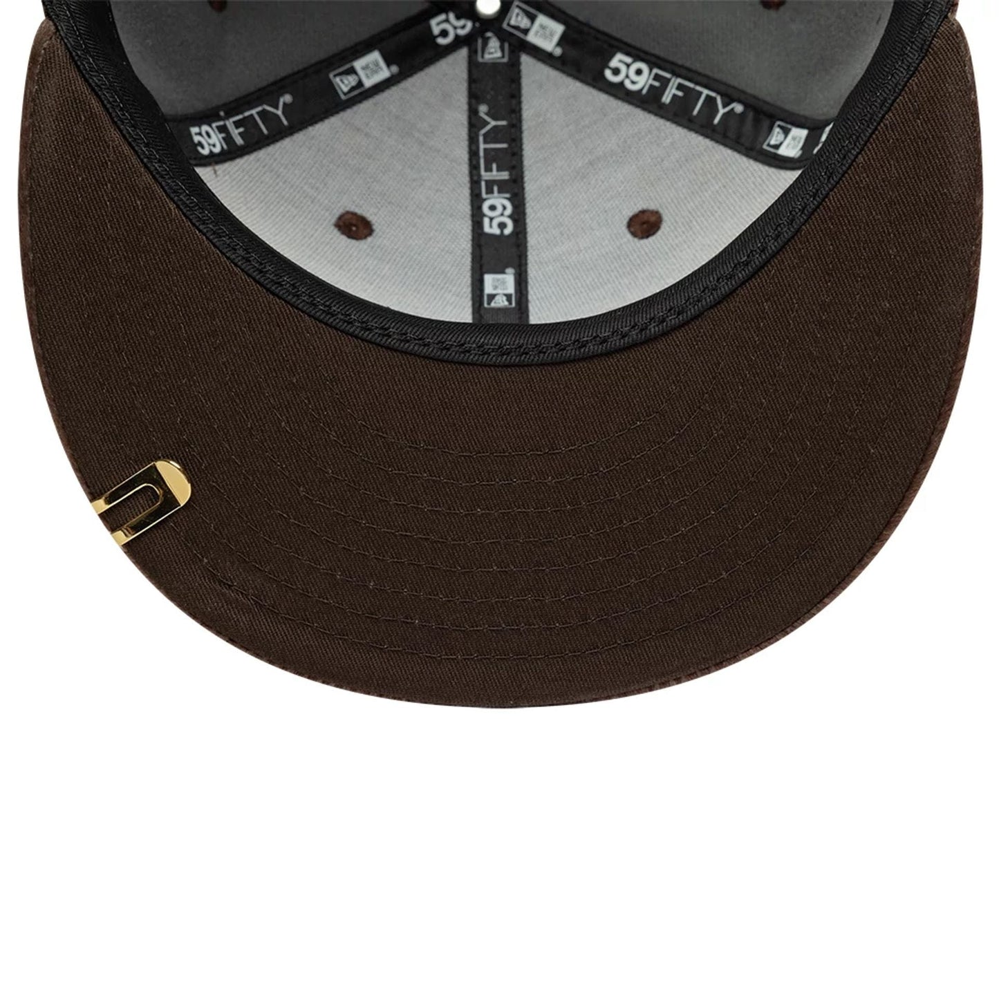 Pictured is this New Era Faux Pony 59FIFTY Fitted cap in dark brown. 7