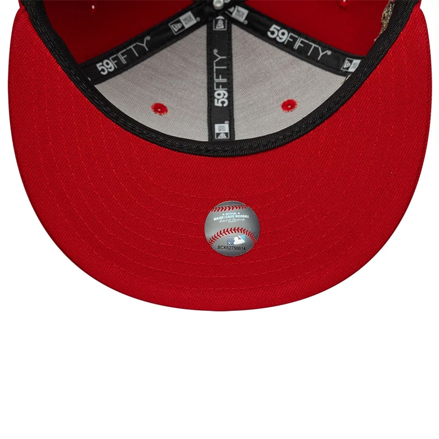 Pictured is this MLB Horseshoe LA Dodgers 59FIFTY Fitted cap in red. 7