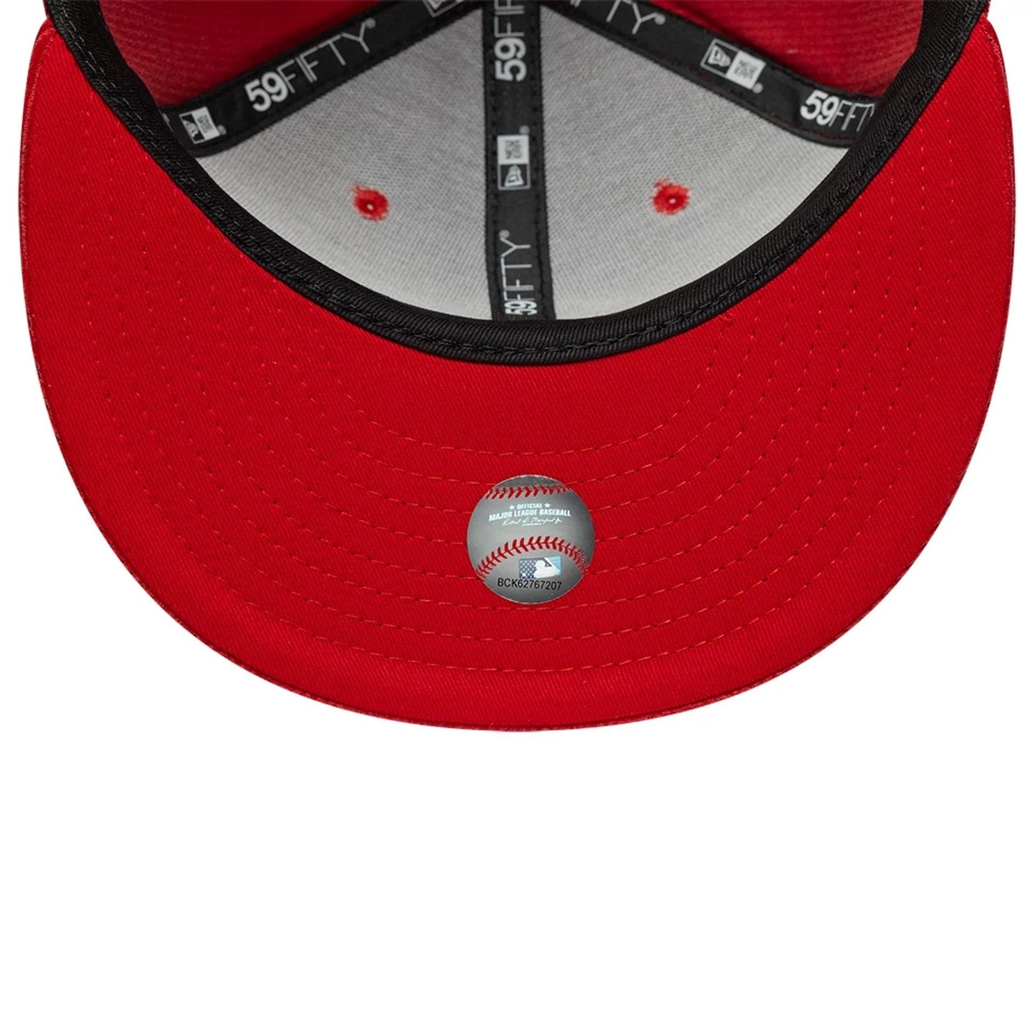 Pictured is this MLB Cord New York Yankees 59FIFTY Fitted cap in red. 7