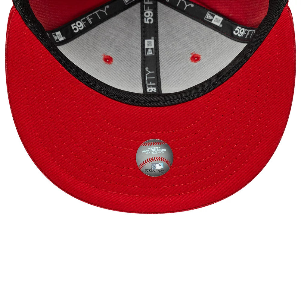 Pictured is this MLB Cord New York Yankees 59FIFTY Fitted cap in red. 7