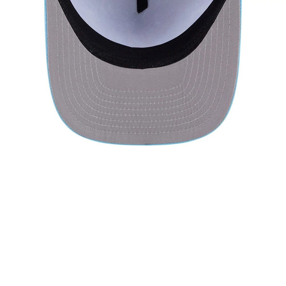 Pictured is this MLB Deep Water Detroit Tigers 9FIFTY A-Frame Snapback cap in pastel blue. 2