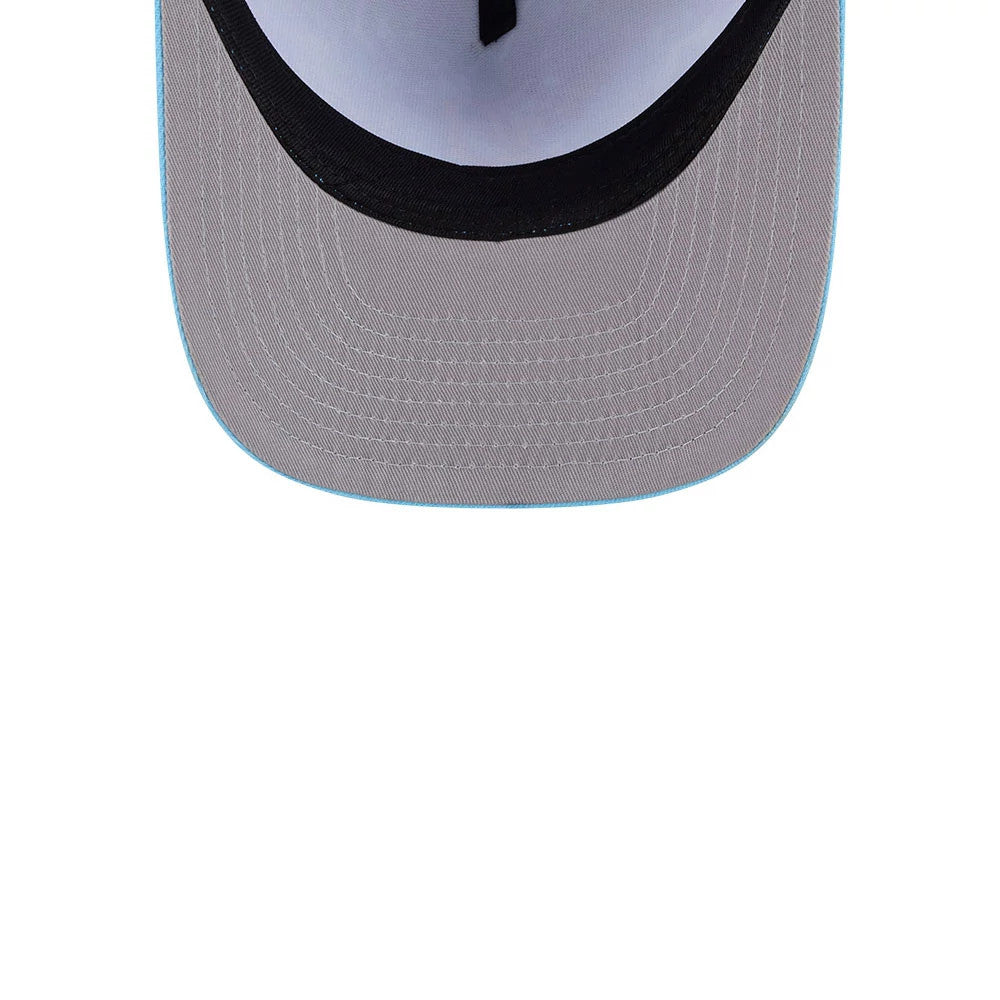 Pictured is this MLB Deep Water Detroit Tigers 9FIFTY A-Frame Snapback cap in pastel blue. 2