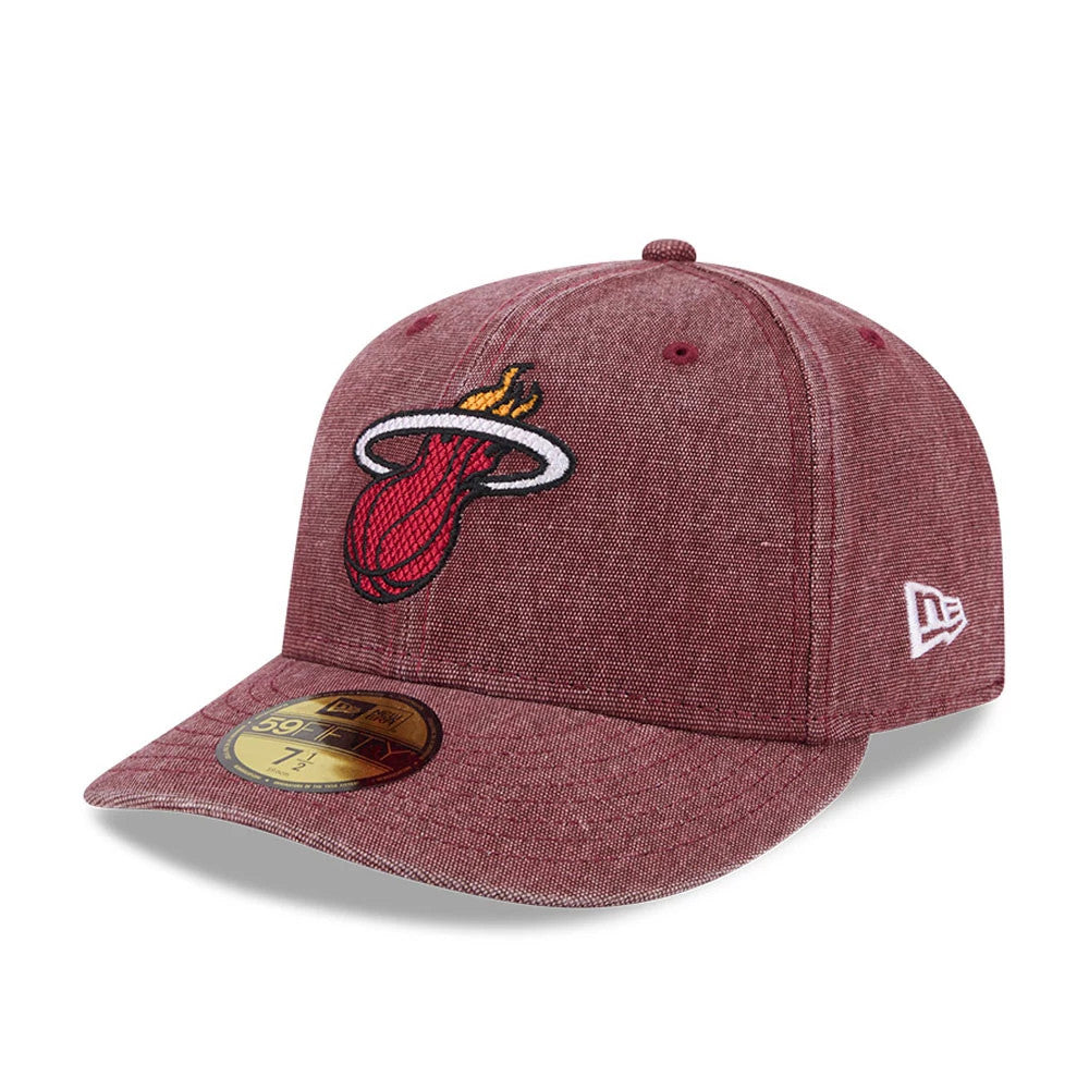 Pictured is this NBA Hardwood Classic Miami Heat 59FIFTY Fitted cap in Red. 4