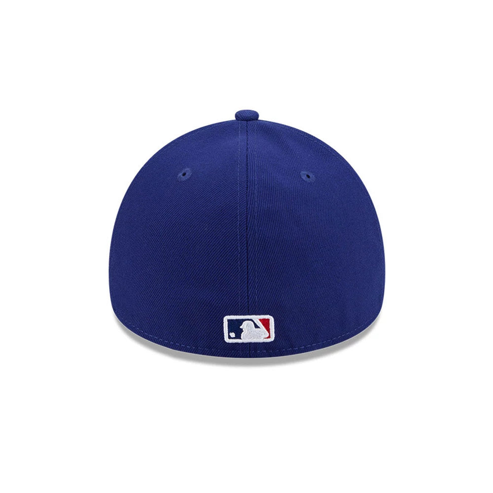 Pictured is this MLB Team Side LA Dodgers 59FORTY A-Frame Fitted cap in dark blue. 7