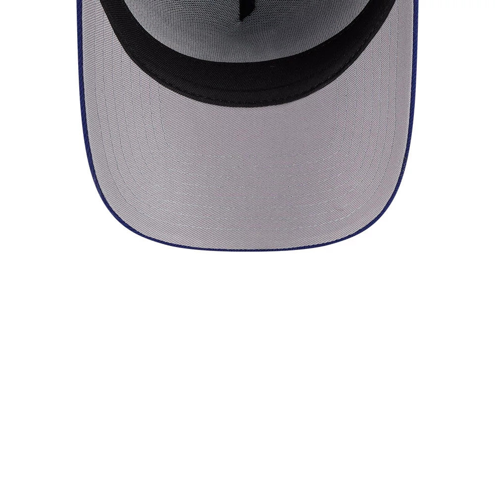 Pictured is this MLB Team Side LA Dodgers 59FORTY A-Frame Fitted cap in dark blue. 2